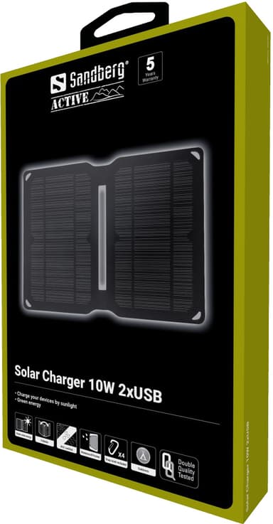 Sandberg 10W dobbel USB solcellelader