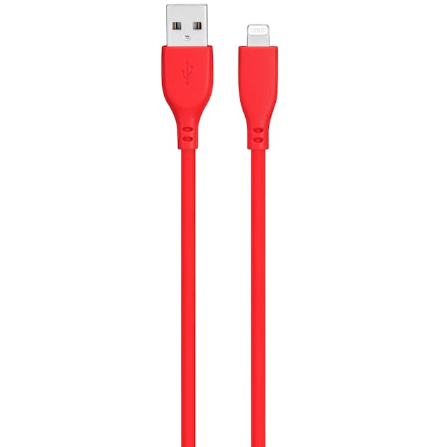 Goji USB-A til Lightning kabel 1,8m (rød)