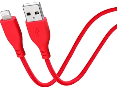Goji USB-A til Lightning kabel 1,8m (rød)