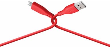 Goji USB-A til Lightning kabel 1,8m (rød)