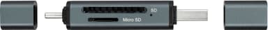 Logik 2-i-1 dobbel USB-kortleser