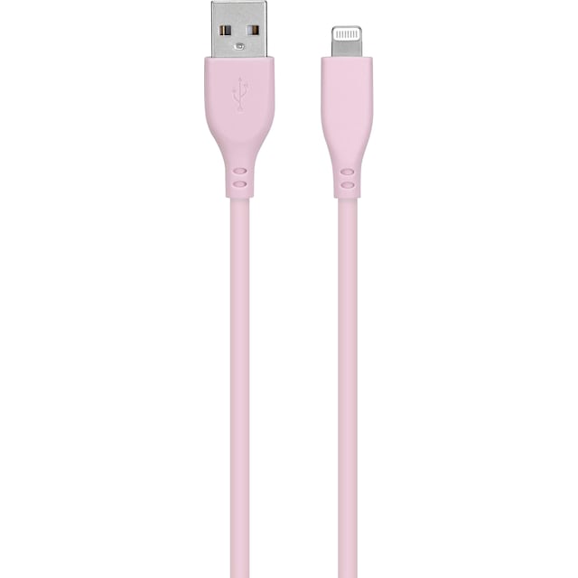 Goji USB-A til Lightning kabel 1,8m (rosa)