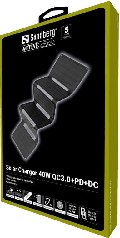 Sandberg 40W solcellelader