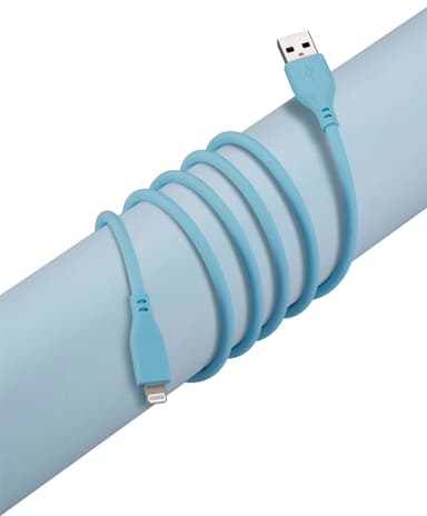 Goji USB-A til Lightning kabel 1,8m (blå)
