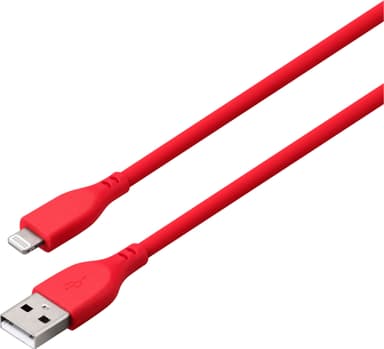 Goji USB-A til Lightning kabel 1,8m (rød)