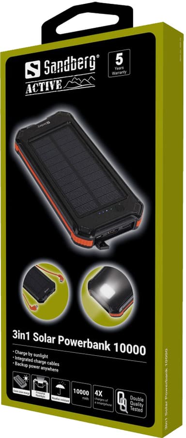 Sandberg 10000 mAh solar powerbank