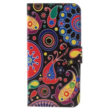 Lommebok-deksel til Samsung Galaxy S7 - Paisley Blomster