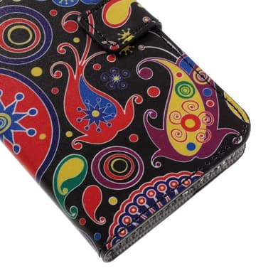 Lommebok-deksel til Samsung Galaxy S7 - Paisley Blomster