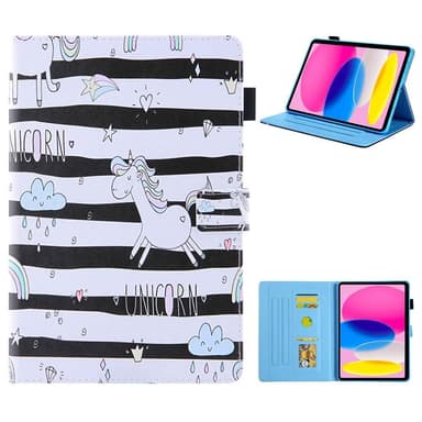 Apple iPad 10.9 2022 Sammenleggbart deksel kortholder - Hest