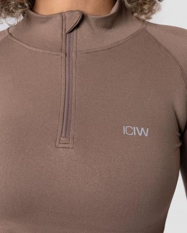 ICIW Define Cropped 1/4 Zip, Padel- og tennistrøye dame M
