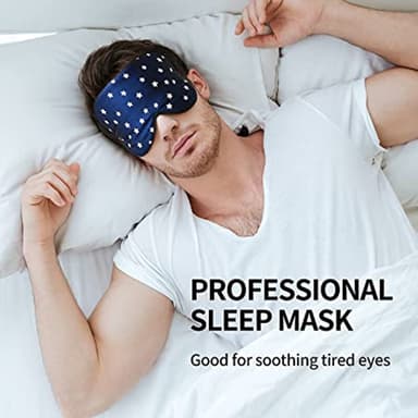 Mjuk sovmask Blå