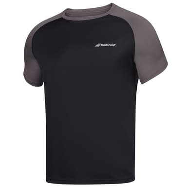 Babolat Play Crew Neck Tee, Padel- og tennis T-skjorte herre Sort lær M