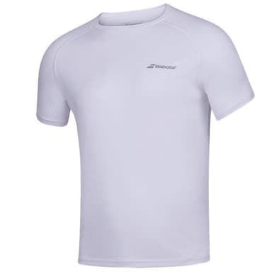 Babolat Play Crew Neck Tee, Padel- og tennis T-skjorte herre Vit/Blå S