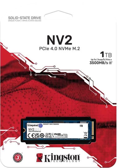 Kingston NV2 M.2 NVMe Gen 4 SSD (1TB)