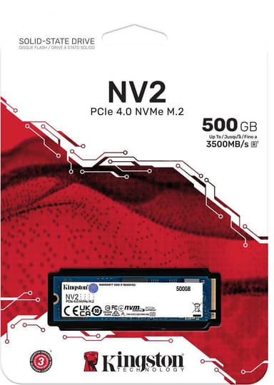 Kingston NV2 M.2 NVMe Gen 4 SSD (500GB)