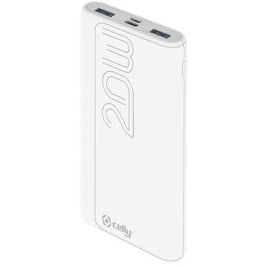 Celly PowerBank PD 20W 10 000 mAh Hvit