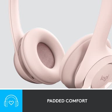 Logitech H390 USB headset (rosa)
