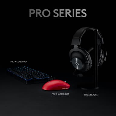 Logitech G Pro X Superlight trådløs gamingmus (rød)