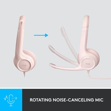 Logitech H390 USB headset (rosa)