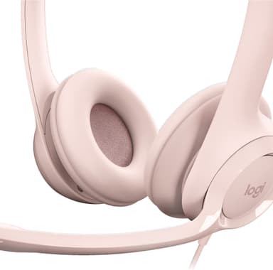 Logitech H390 USB headset (rosa)
