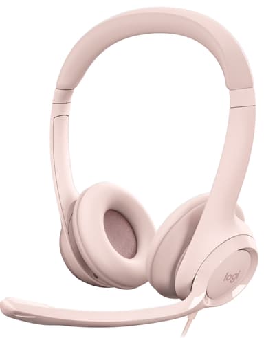 Logitech H390 USB headset (rosa)