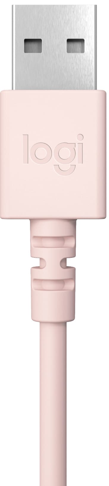 Logitech H390 USB headset (rosa)