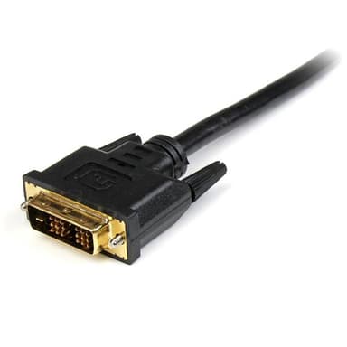 StarTech.com 0,5 m HDMI till DVI-D-kabel – M/M, 0,5 m, HDMI, DVI-D, Guld, Svar
