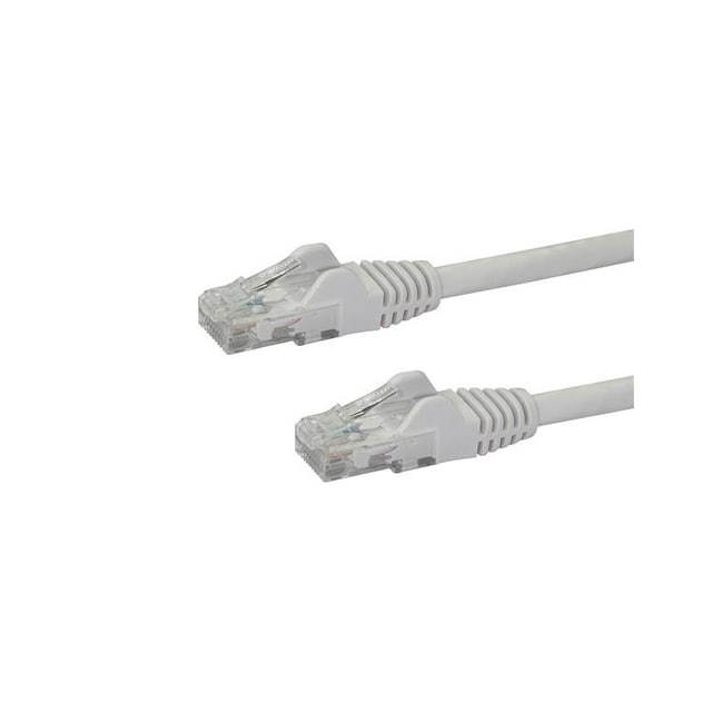StarTech.com 1m CAT6 Ethernet Cable - White CAT 6 Gigabit Ethernet Wire -650MHz