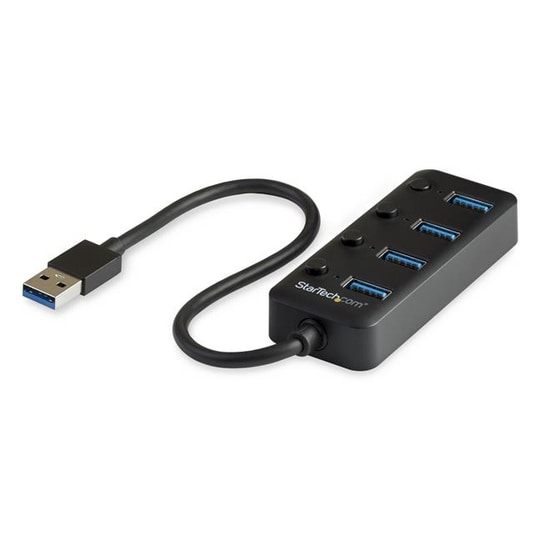 StarTech.com USB 3.0-hubb med 4 portar - USB-A till 4x USB 3.0 Type-A med indivi