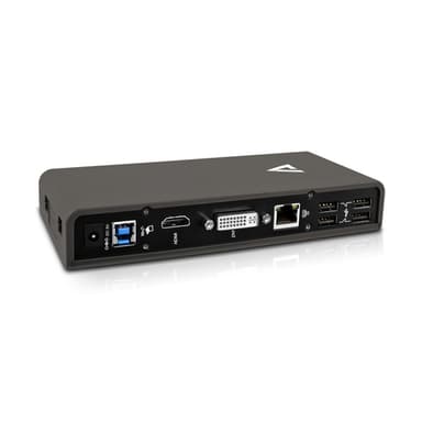 V7 UDDS-1E, Dockning, 3,5 mm, 10,100,1000 Mbit/s, Grå, 2048 x 1152 pixlar, Kina