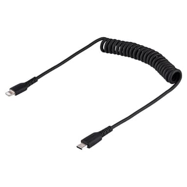 StarTech.com USB C till Lightning-kabel 50 cm, MFi-certifierad, iPhone-spirallad