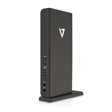 V7 UDDS-1E, Dockning, 3,5 mm, 10,100,1000 Mbit/s, Grå, 2048 x 1152 pixlar, Kina