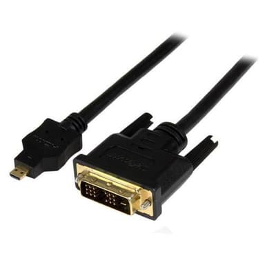 StarTech.com HDDDVIMM1M, 1 m, Micro-HDMI, DVI-D, Hankjønn, Hankjønn, Rett