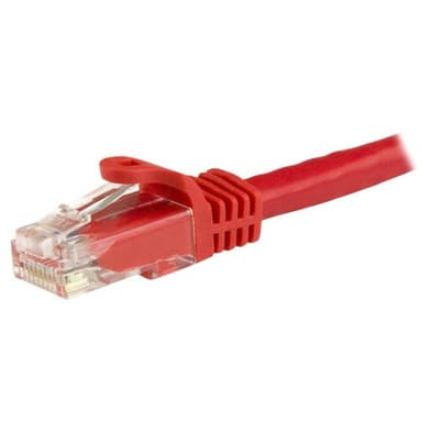 StarTech.com Cat6-patchkabel med hakfria RJ45-kontakter – 3 m, röd, 3 m, Cat6