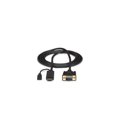 StarTech.com HD2VGAMM3, 0,9 m, VGA (D-Sub), HDMI + Micro USB, Hankjønn, Hankjø