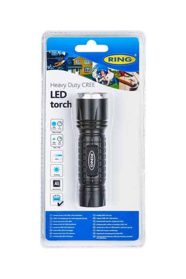 Kompakt 200 lm Alu Cree lommelykt med 3 x AAA
