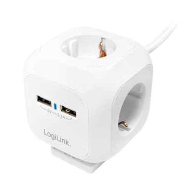 Power Cube stikkontakt med flere grener