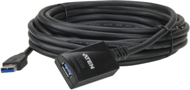 ATEN UE350, aktiv USB 3.0 förlängningskabel, hane - hona, 5m, svart