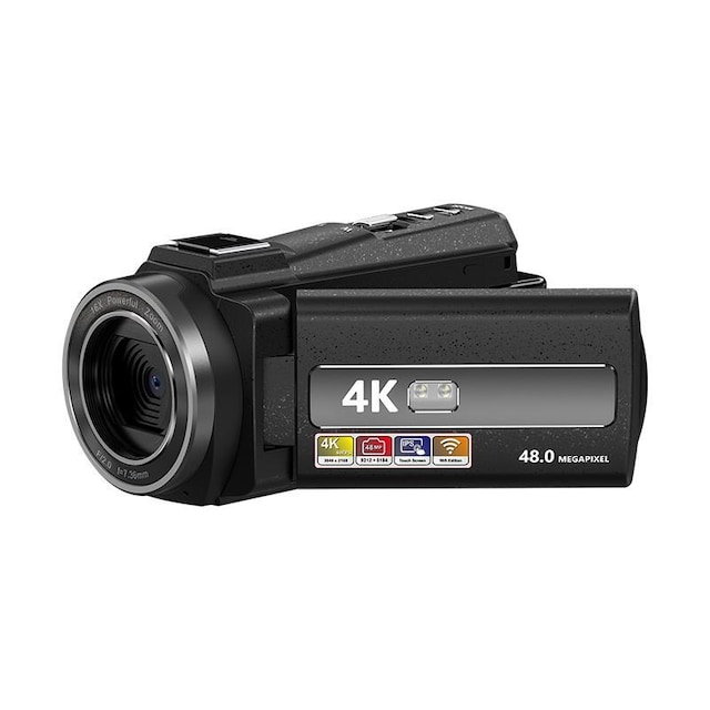 Videokamera med fjernkontroll og 4K / 48MP / 16x Zoom / IR nattsyn