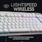 Logitech G915 Lightspeed tenkeyless trådløst gamingtastatur (hvit)