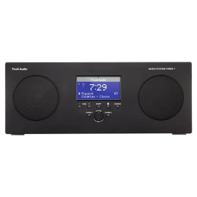 Tivoli Audio Music System3+ bærbar klokkeradio (sort)