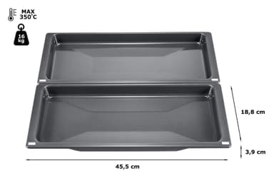 Siemens Slim Universalpanne Grå HZ530000