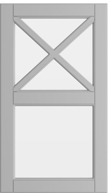 Epoq Heritage glassdør til kjøkken 40x70 cm (lys grå)