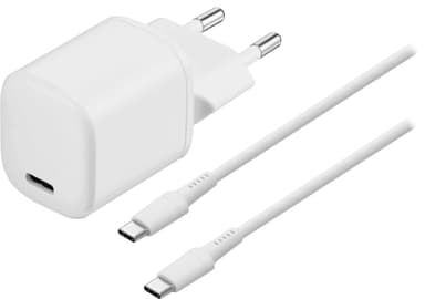 Sandstrøm 20W USB-C lader med USB-C-kabel
