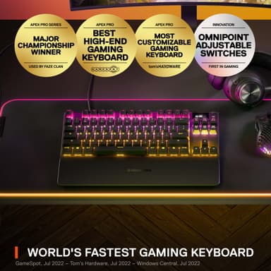 SteelSeries Apex Pro TKL tenkeyless gamingtastatur