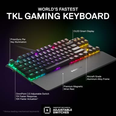 SteelSeries Apex Pro TKL tenkeyless gamingtastatur
