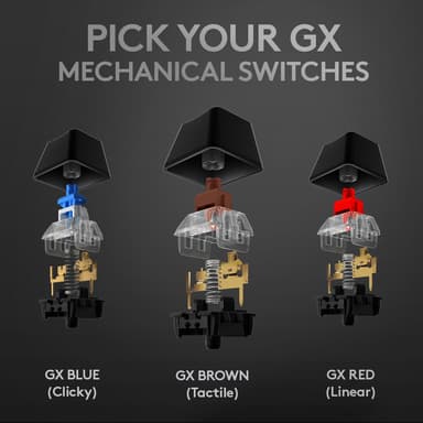 Logitech G512 gamingtastatur (GX Red-brytere)