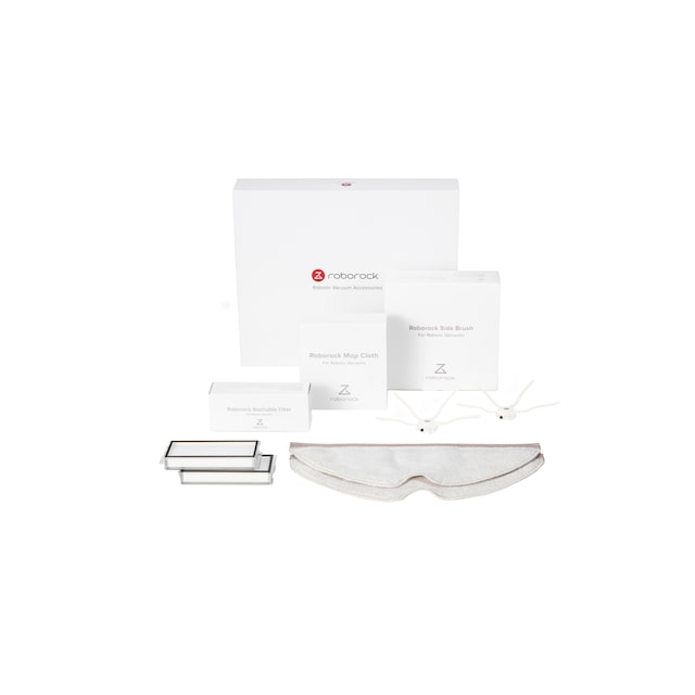 Roborock Accessories Kit, 2xFilter, 2xMop Cloth, 2xSide Brush, White