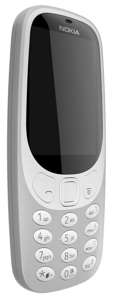 Nokia 3310 mobiltelefon (grå) - Kun 2G