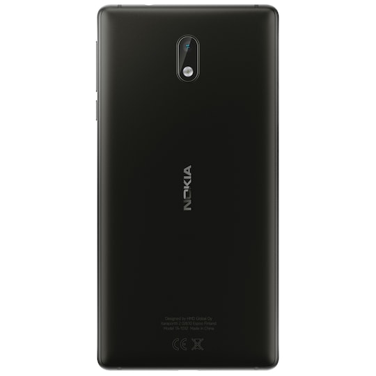 Nokia 3 smarttelefon (sort)